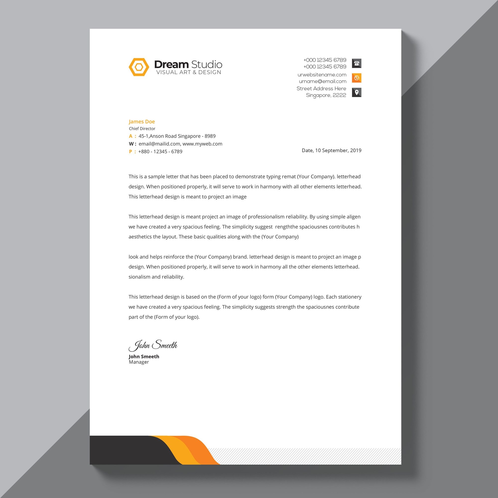 Letterhead - alternate view