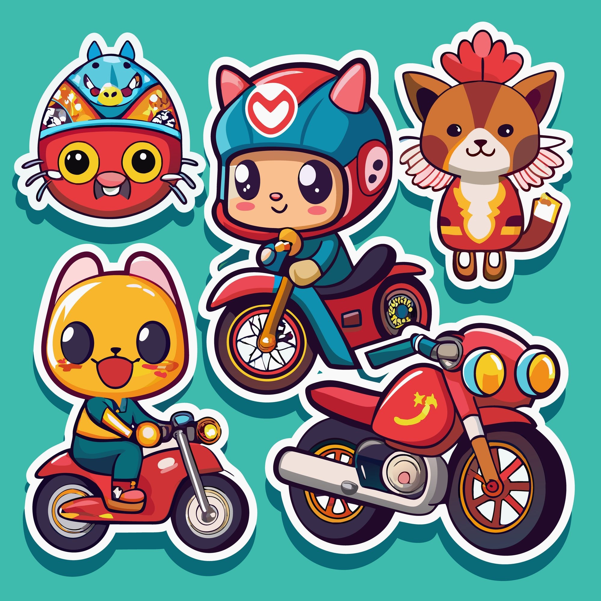Square & Rectangle Stickers - alternate view